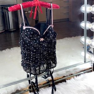 Frederick’s of Hollywood Bow Corset & Thong